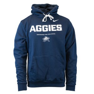 Men's Nike Aggies Engineered For Utah State Unisex Sweatshirt navy blue